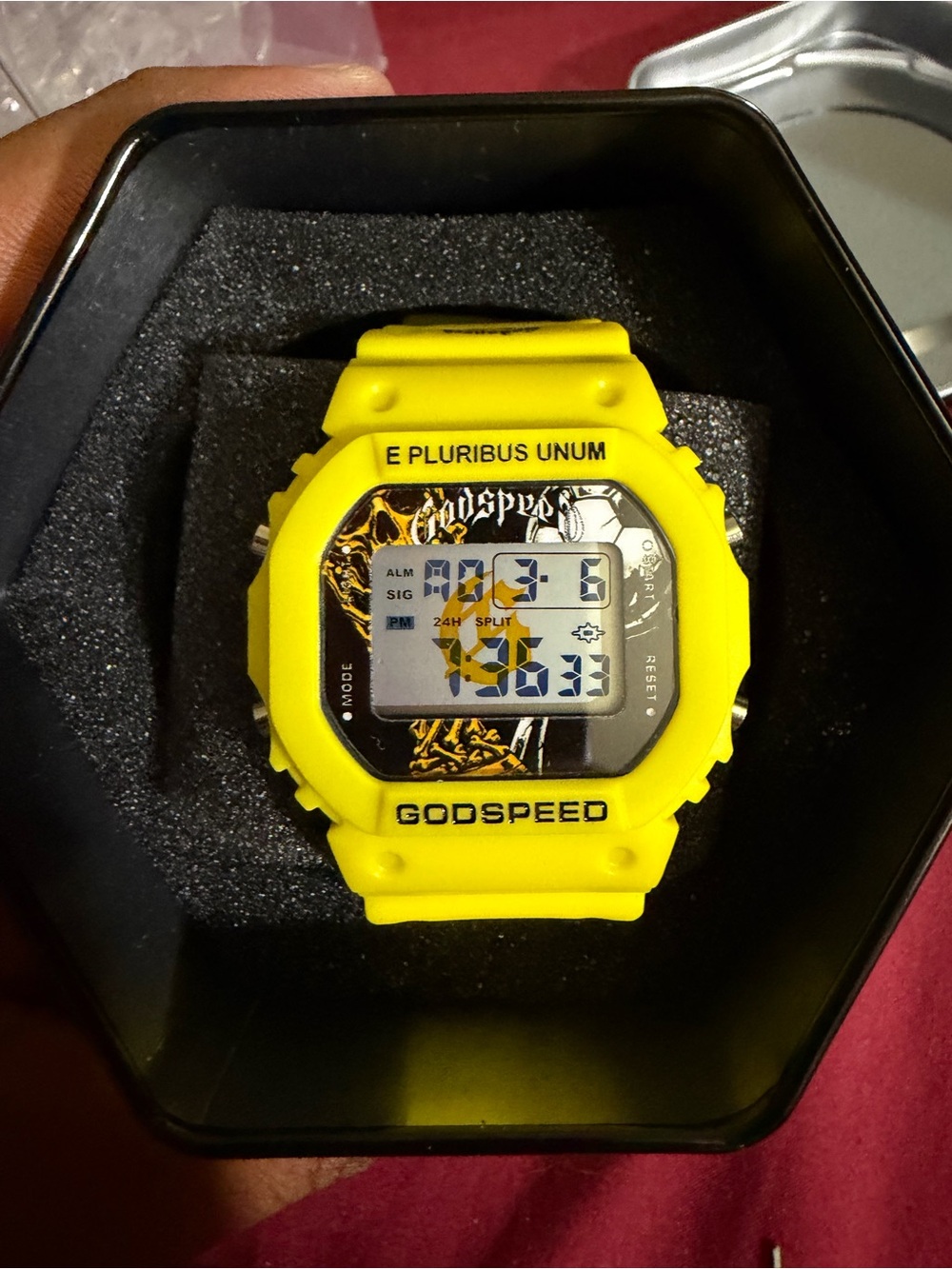 Godspeed Yellow Digital Sports Watch with Bold Graphic Dial